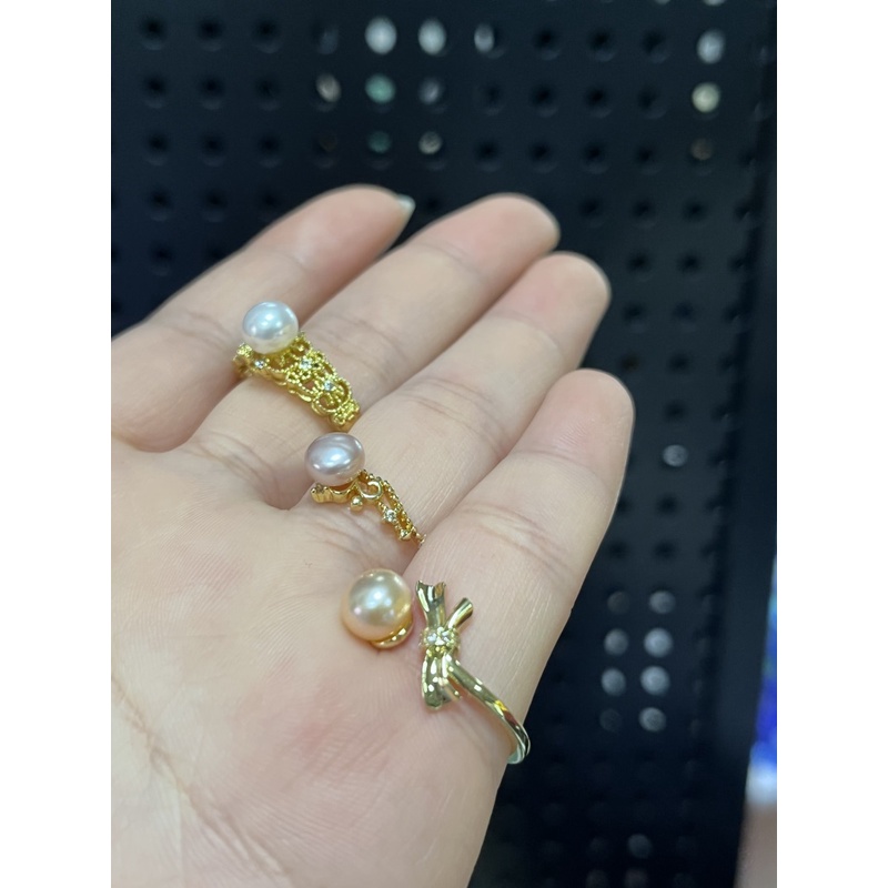 Nhẫn Ngọc Trai Nước Ngọt Tự Nhiên