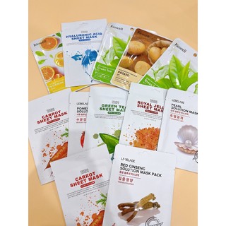 Mặt nạ giấy hàn quốc, mặt nạ giấy lebelage siêu cấp ẩm combo 10 miếng