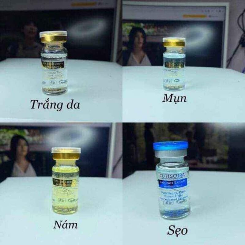 Tế bào gốc Cutiscura Trắng da, Mụn, Nám, Sẹo, Nâng cơ