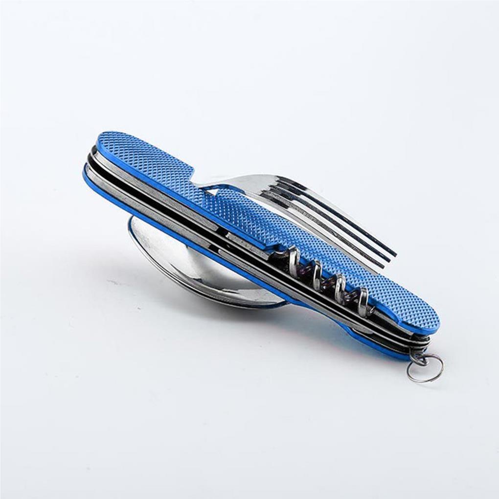 Bộ Dụng Cụ Ăn Muỗng / Nĩa / Dụng Cụ Mở Nắp Chai Tiện Lợi Cho Dã Ngoại