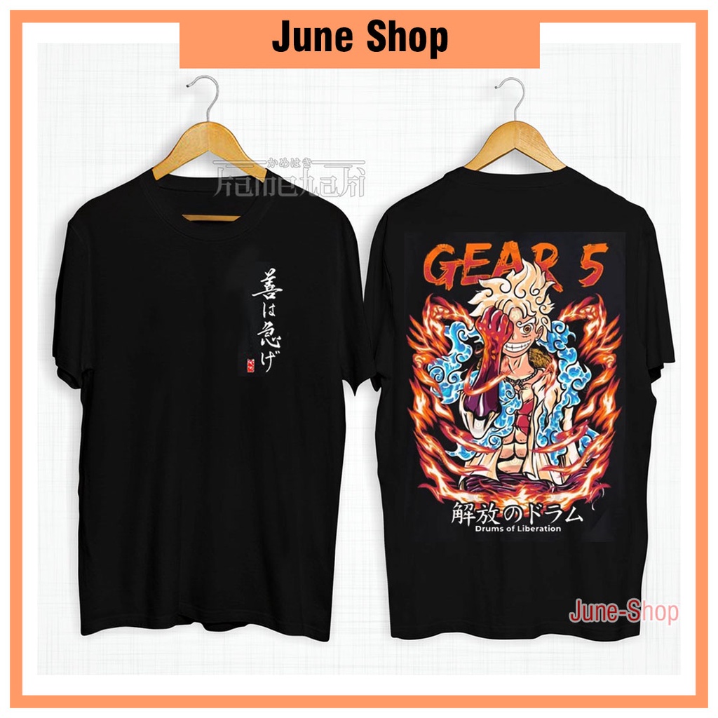 Áo thun One piece Luffy Gear 5, áo phông One Piece Luffy JOY BOY, chất liệu cotton thoáng mát