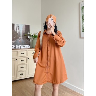 Đầm sơmi dáng dài leo's clothing dsm22