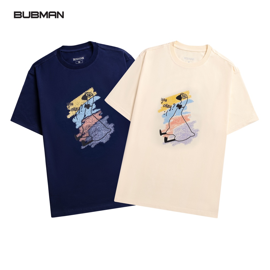 Áo thun tay lỡ OS DUCKY phông Unisex nam nữ Cotton oversize form rộng BUBMAN - OS-003