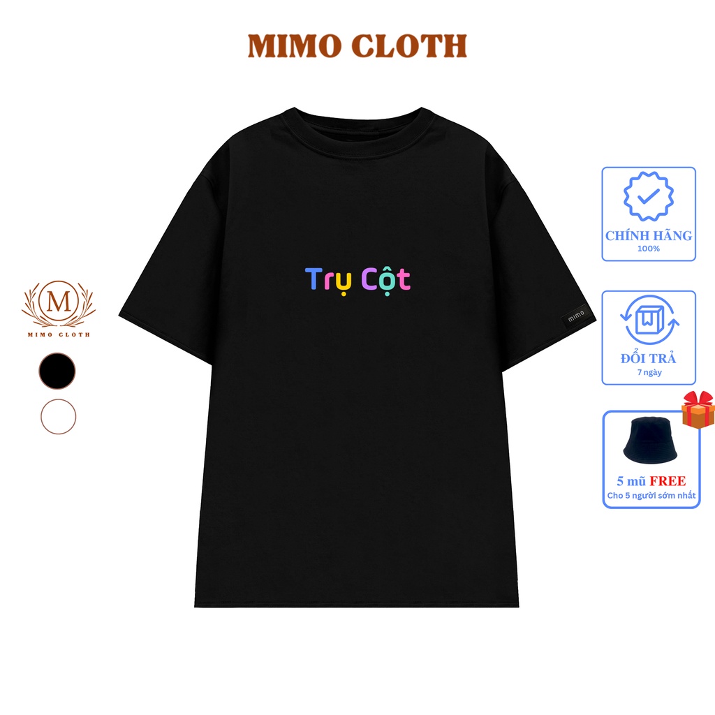 Áo Thun Local Brand Cặp Đôi Nam Nữ Unisex MIMOCLOTH Áo Đôi Trụ Cột