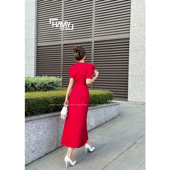 Đầm Nhún Ngực Có Tay