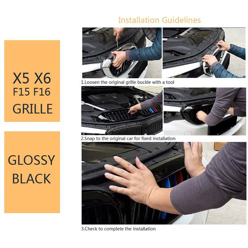 Lưới TảN NhiệT KiểU Thể Thao GắN Mui Xe BMW X5 F15 X6 F16 X5M F85 X6M F86 2013-2019