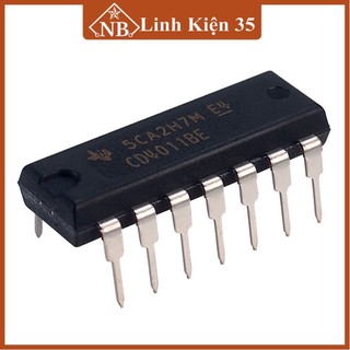 IC đếm CD4011 chân cắm, chân dán 14P