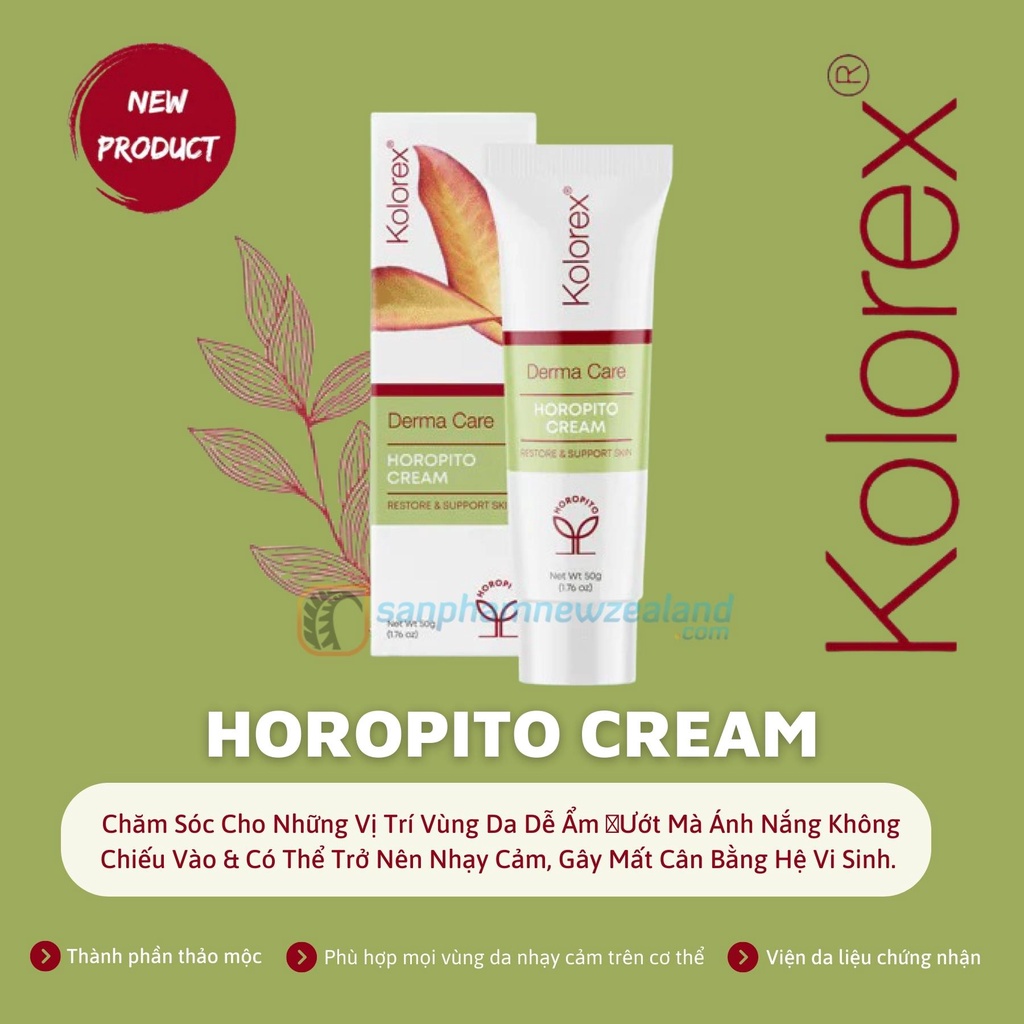 Kem Dưỡng Phục Hồi Những Vùng Da Nhạy Cảm Kolorex Derma Care Horopito Cream