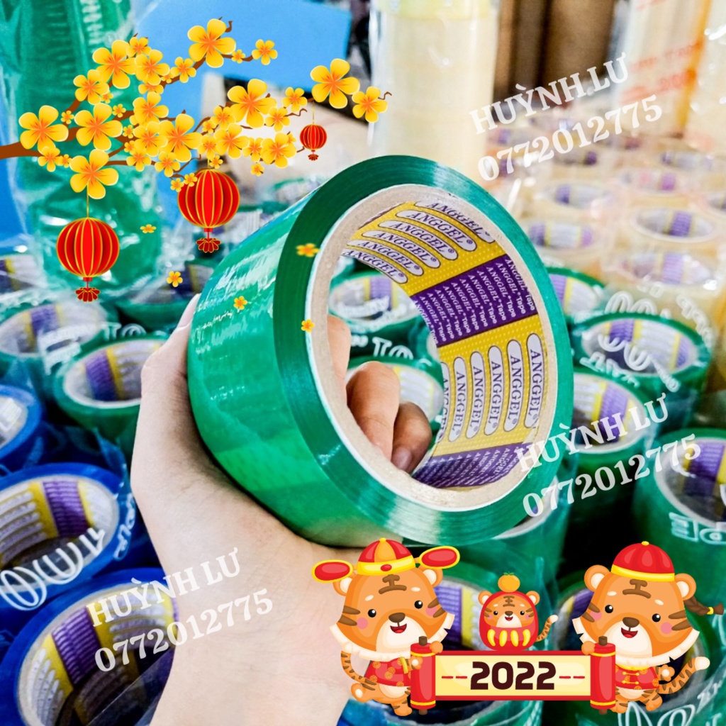 LẺ CUỘN BĂNG KEO MÀU 48MM - băng keo dán thùng , đóng hàng