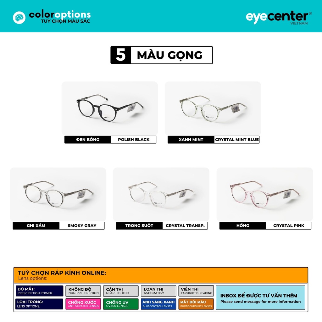 Gọng kính cận nam nữ chính hãng ZAC & CODY B79S lõi thép chống gãy cao cấp nhập khẩu by Eye Center Vietnam