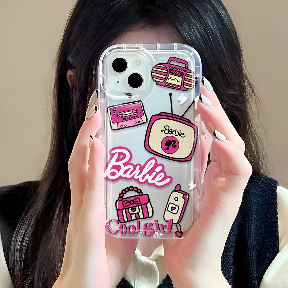 Ốp Điện Thoại In Hình Búp Bê Barbie Cho iphone 14promax 11 13 12 7Plus XR X XS Max