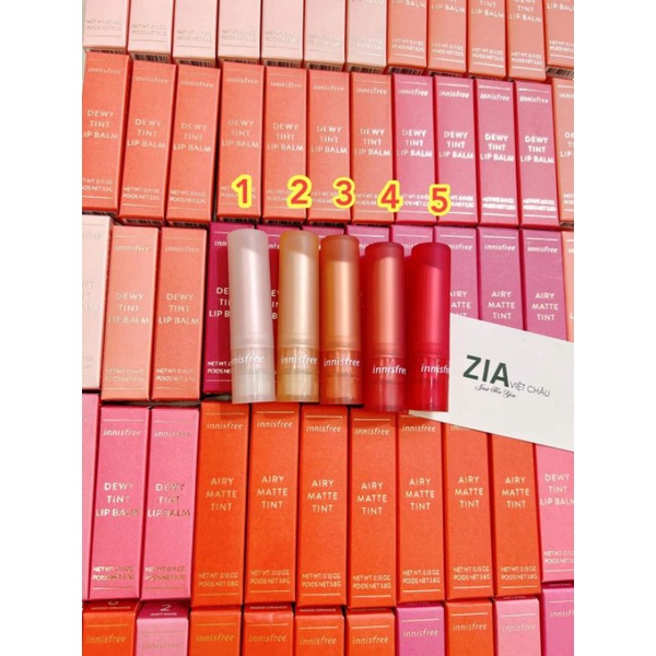 SON DƯỠNG MÀU INNISFREE DEWY TINT LIP BALM