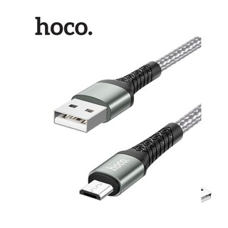 Cáp sạc 3A Hoco DU19 Micro dây dù bện cao cấp dài 1M cho Android ( Xám )