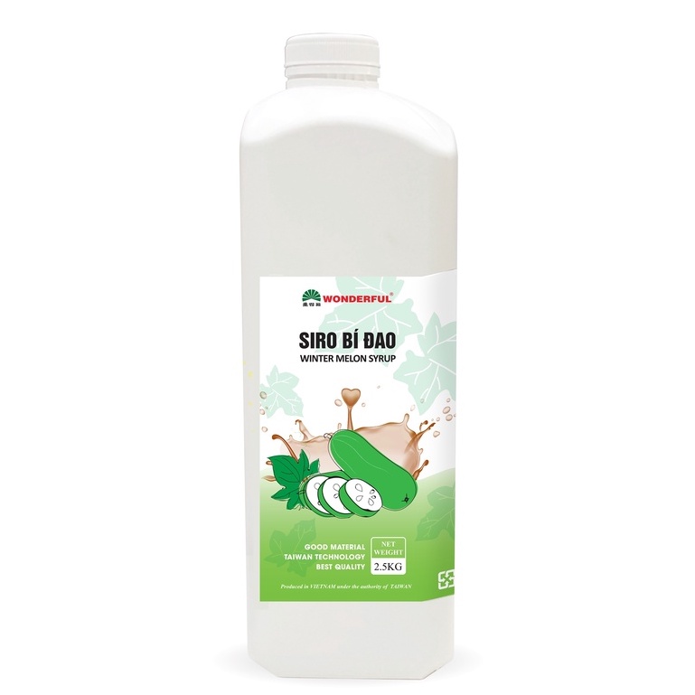 Siro bí đao wonderful chai 2.5kg