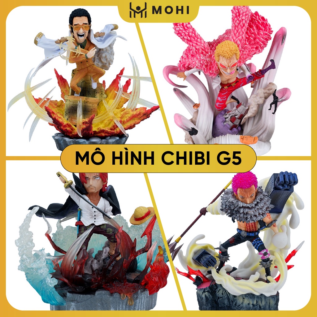 Mô hình chibi G5Luffy, Shank, Katakuri, Kizaru... trong One Piece có LED đẹp, mô hình One Piece