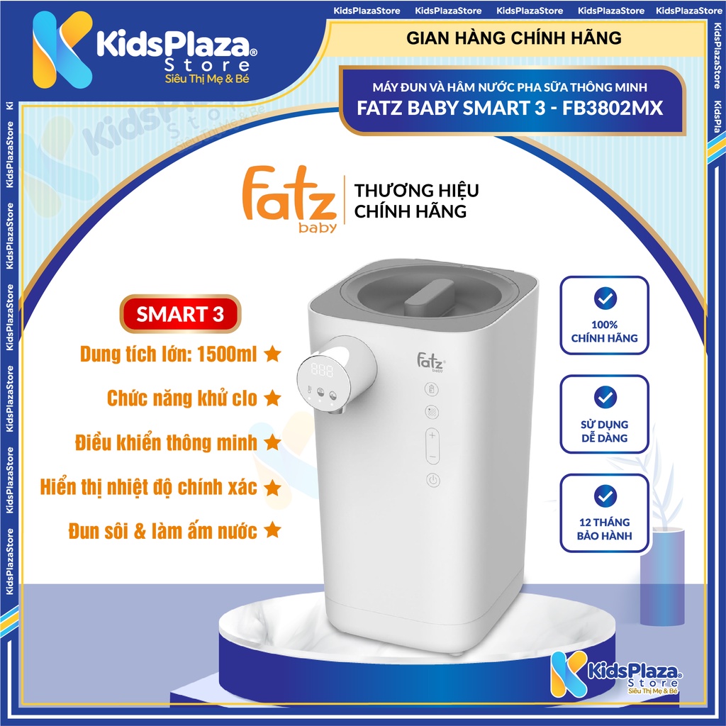 Máy Đun Và Hâm Nước Pha Sữa Thông Minh FATZ BABY SMART 3 - FB3802MX - Bảo hành 12 tháng