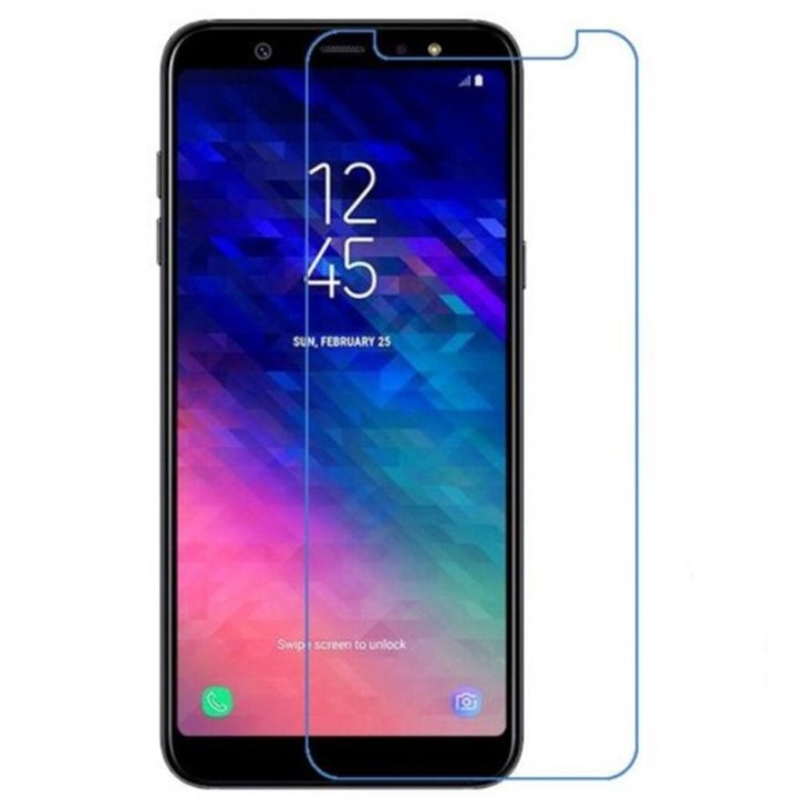 Kính cường lực Samsung A8 2018 kính trong suốt mài cạnh