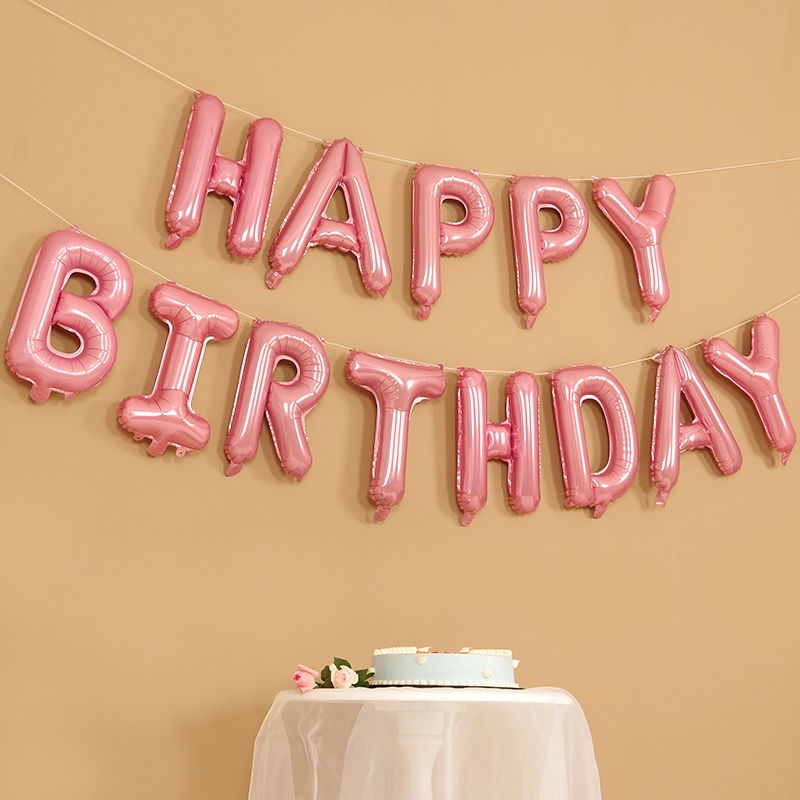 Bộ Bóng Chữ Happy Birthday Trang Trí Sinh Nhật