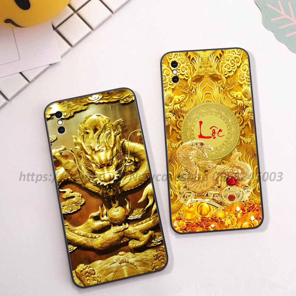 Ốp TPU Viền vuông Iphone X / Xs / Xs Max / XR in hình 12 Con Giáp Tài Lộc 3D