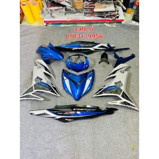 Tem rời exciter 150 trắng xanh đen y15zr