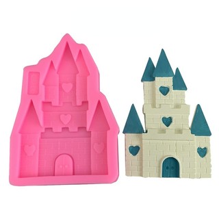 Khuôn silicone Làm Bánh Hình Lâu Đài Công Chúa