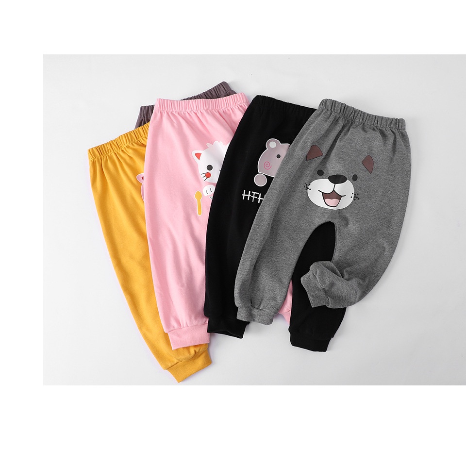 （0-2 tuổi）Quần dài cho bé trai và bé gái  vải bông mềm và thoải mái