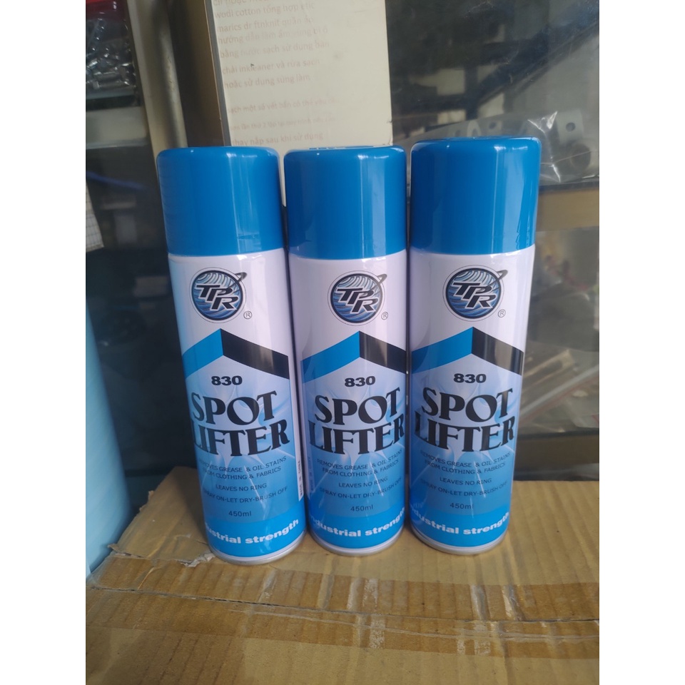 Chai xịt tẩy dầu trên vải 830