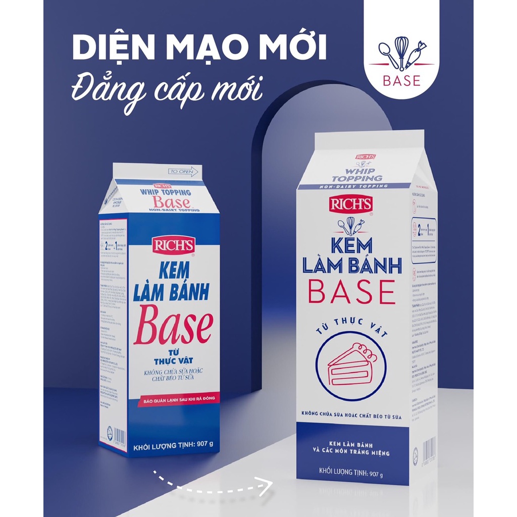 Kem Pha Chế Đa Dụng - Topping Rich Base 1 lit