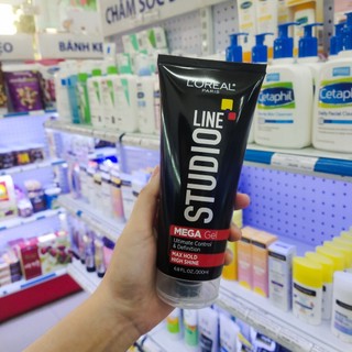 Gel vuốt tóc L'oreal Paris Studio Line Mega Gel 200ml