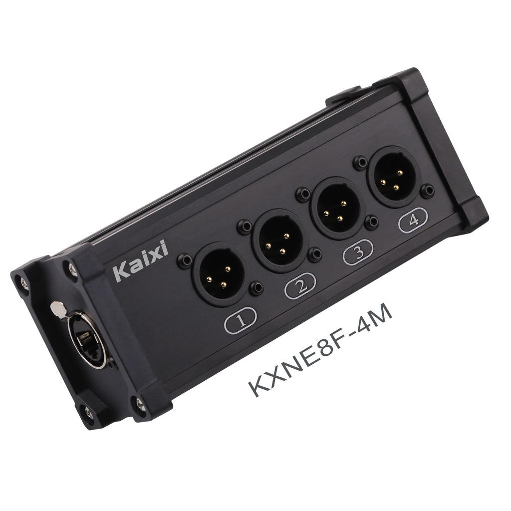 Dây Cáp Mạng 4 Kênh 3 pin Cho Đèn Âm Thanh Sân Khấu / studio Chụp Ảnh Từ Giắc Cắm Sang rj45 Emthercon ne8f-4m