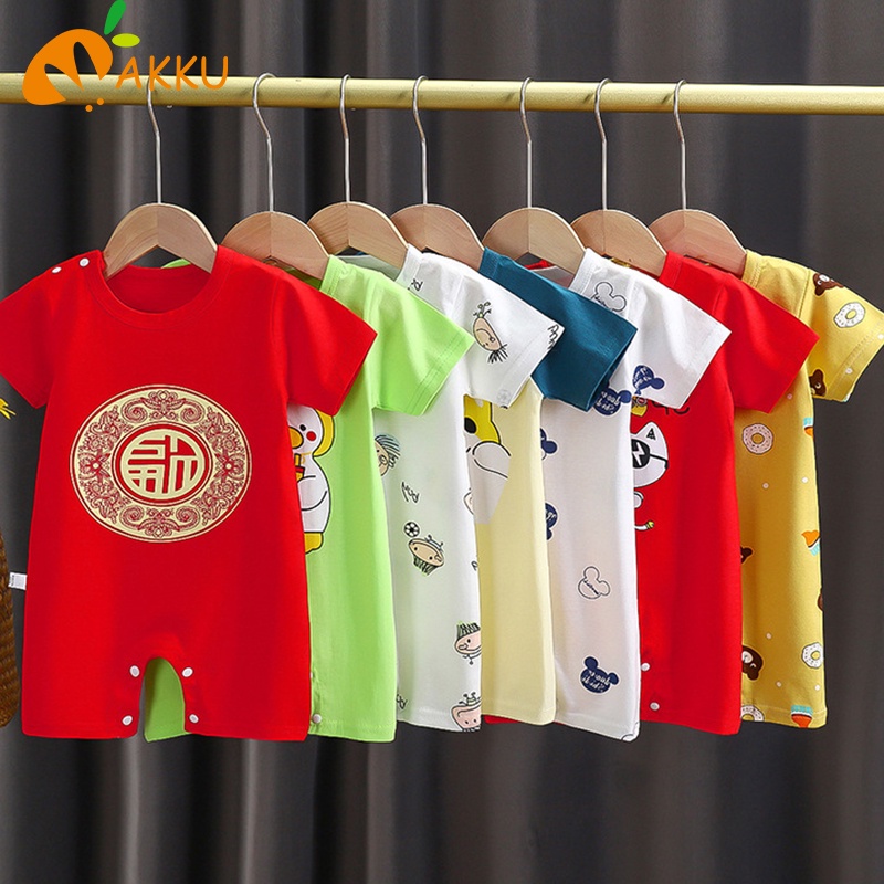 Romper Cotton Ngắn Tay Thời Trang Đáng Yêu Dành Cho Trẻ