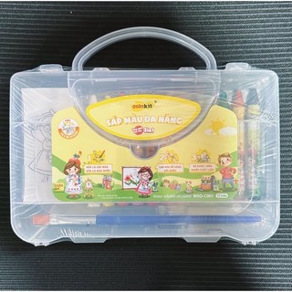 Bút sáp đa năng 12 màu rửa được Colo Art Thiên Long Colokit - Vừa là sáp màu - Vừa là màu nước