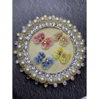 hoa cúc vẽ, hoa bột nail gắn móng