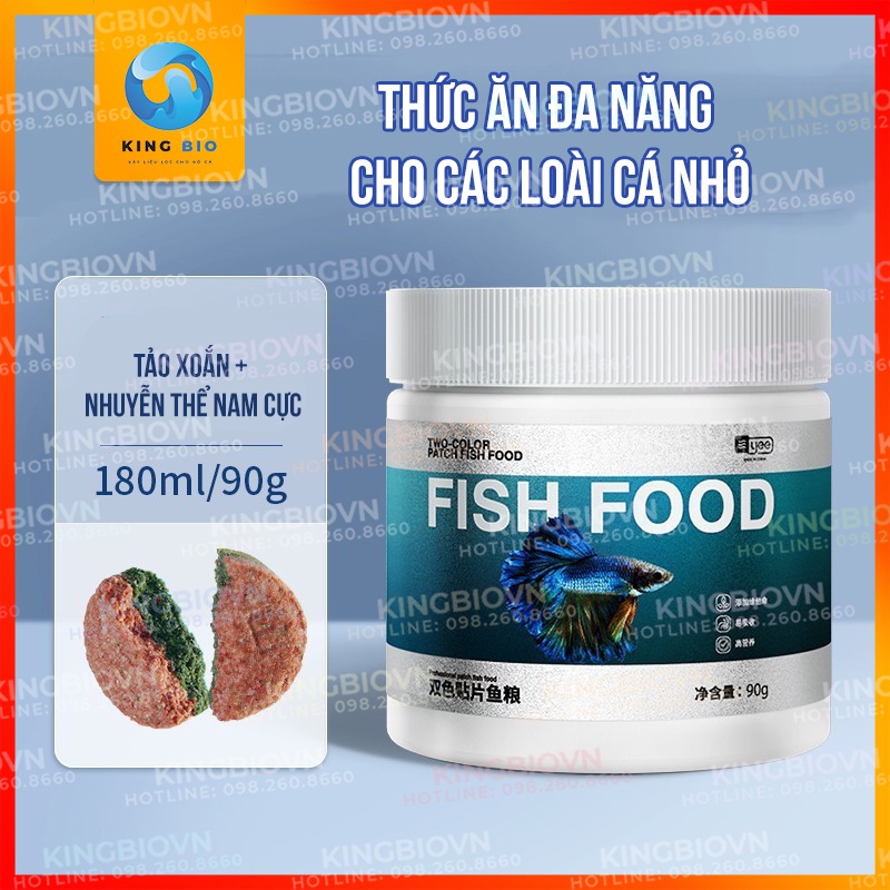 Yee Small Fish dạng viên dán - Cám cân bằng dinh dưỡng, hỗ trợ tiêu hóa, kích màu cho các loại cá nhỏ