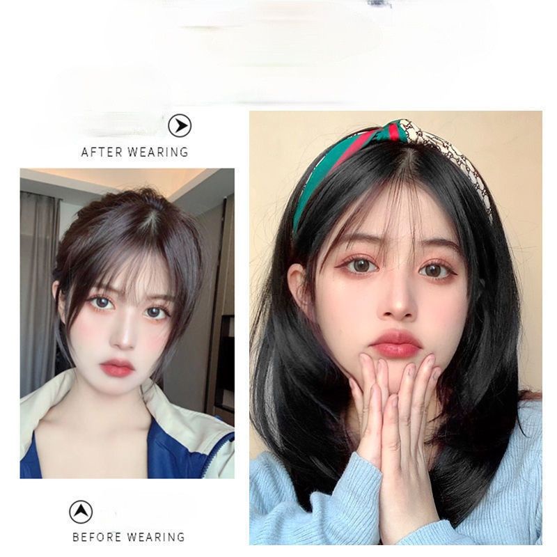 TÓC GIẢ U 3/4 ĐẦU KÈM CÀI BĂNG ĐÔ THỜI TRANG ND076