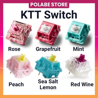 Công tắc ktt rose mint linear switch ktt grapefruit ktt peach red wine ktt sea salt lemon phím cơ - polabe store