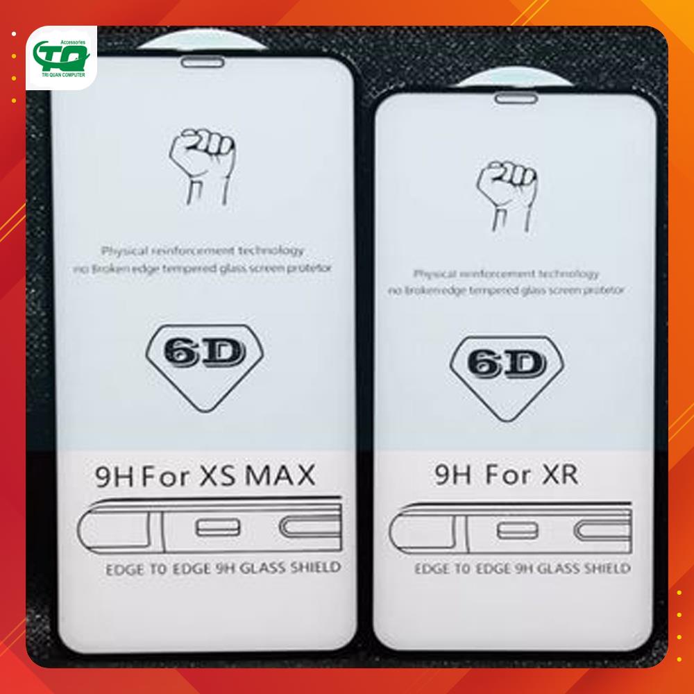 Kính cường lực 6D bảo vệ màn hình chống bụi cho iPhone 7 đến iPhone 13 Promax