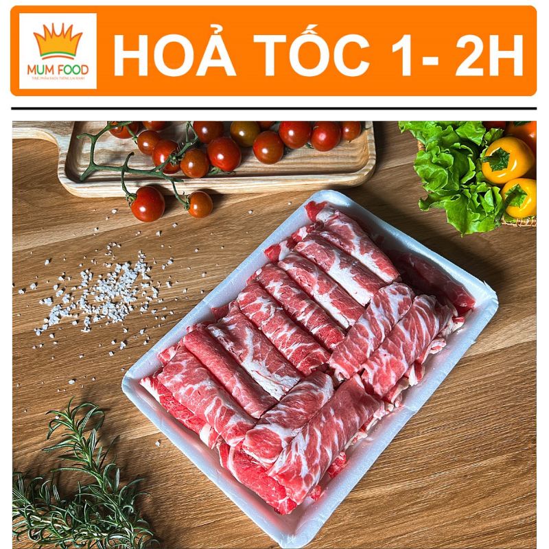 Gù Bò Úc Cuộn, Gù Hoa Bò Thái Nướng/ Lẩu Khay 500gr MUMFOOD