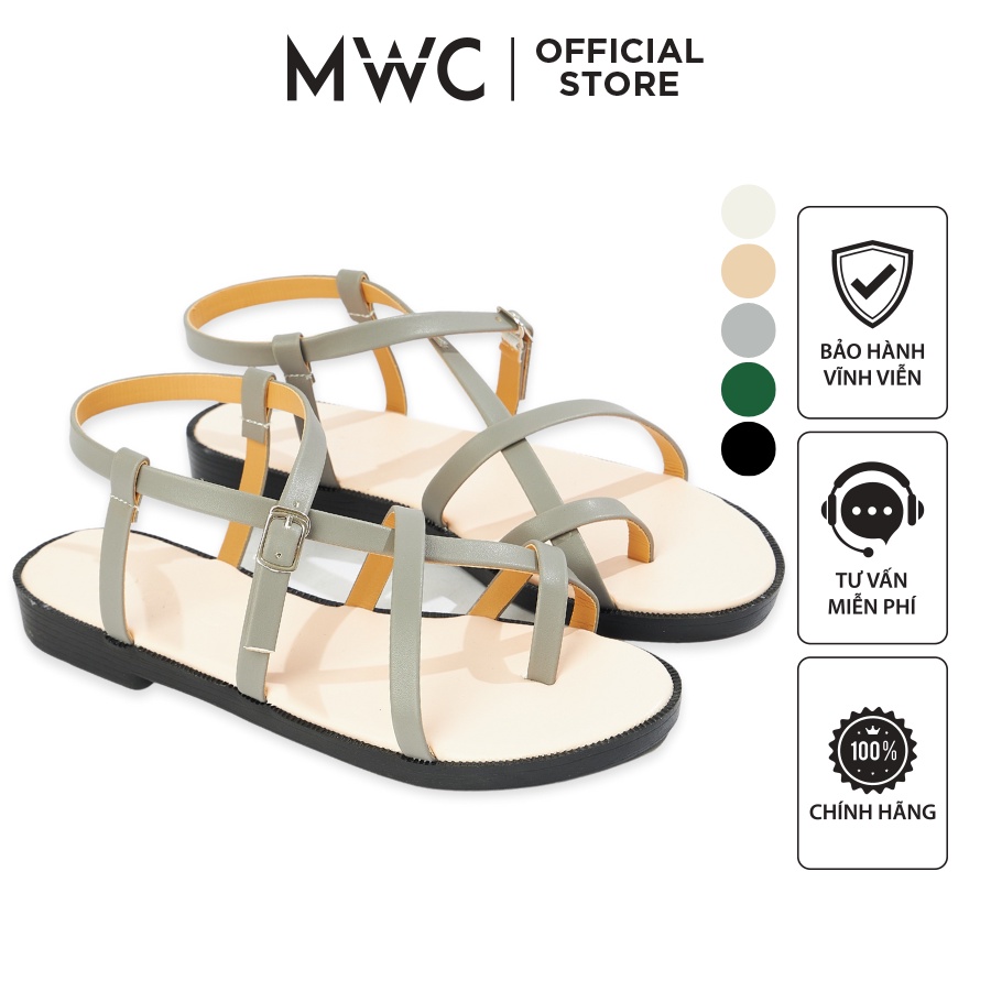 Giày MWC 2588 - Sandal Dây Mảnh, Giày Sandal Xỏ Ngón Cách Điệu Siêu Xinh