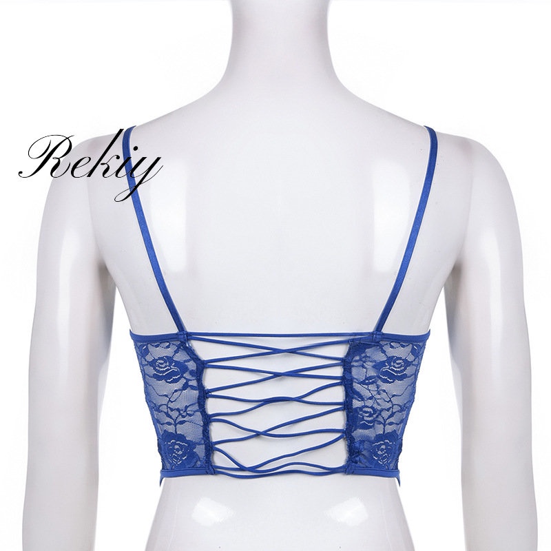 Áo Tank Top Hai Dây Cổ Chữ V Khoét Sâu Phối Ren Màu Trơn Thời Trang 2022 Gợi Cảm Cho Nữ