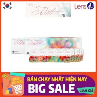 Lens thời trang có màu tự nhiên 1 ngày có độ cận Juliet one-day (Hàn Quốc)