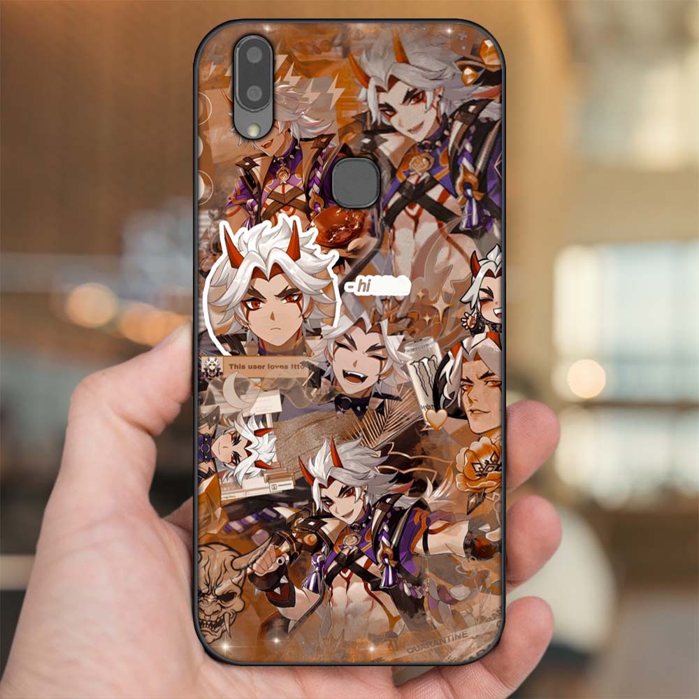 Ốp lưng Vivo V9, Y85, V11i viền đen in hình Arataki Itto Genshin Impact