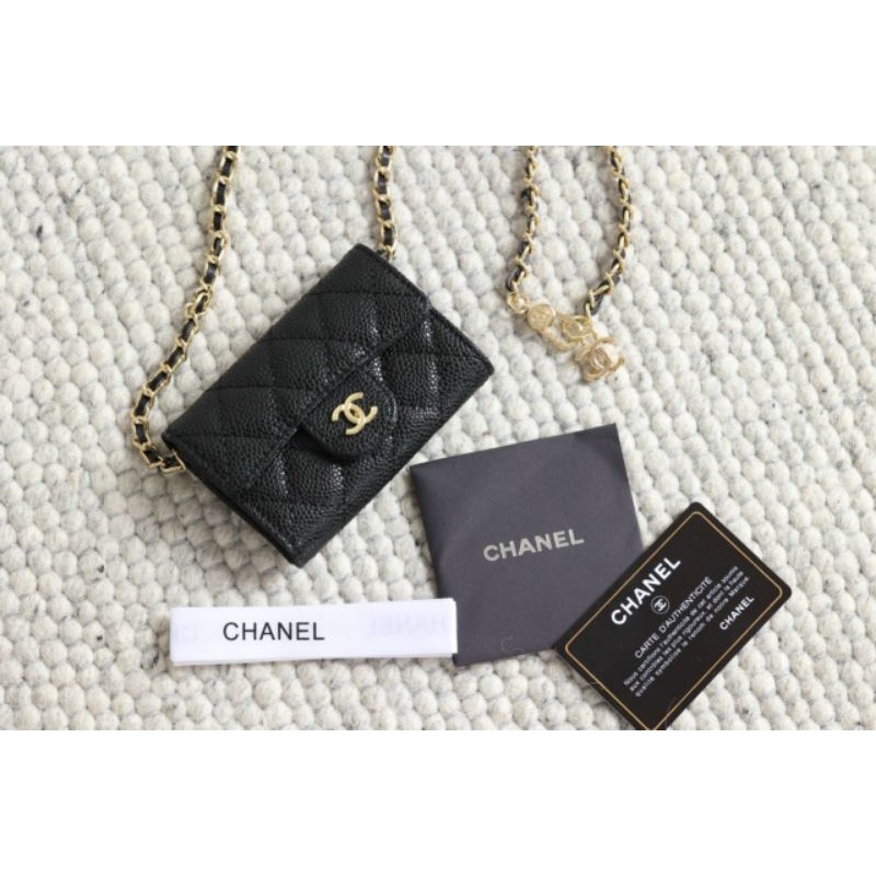 Túi đeo chéo mini dây logo sz12cm da thật cực chuẩn