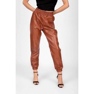 Quần jogger da nữ cạp chun xuất xịn