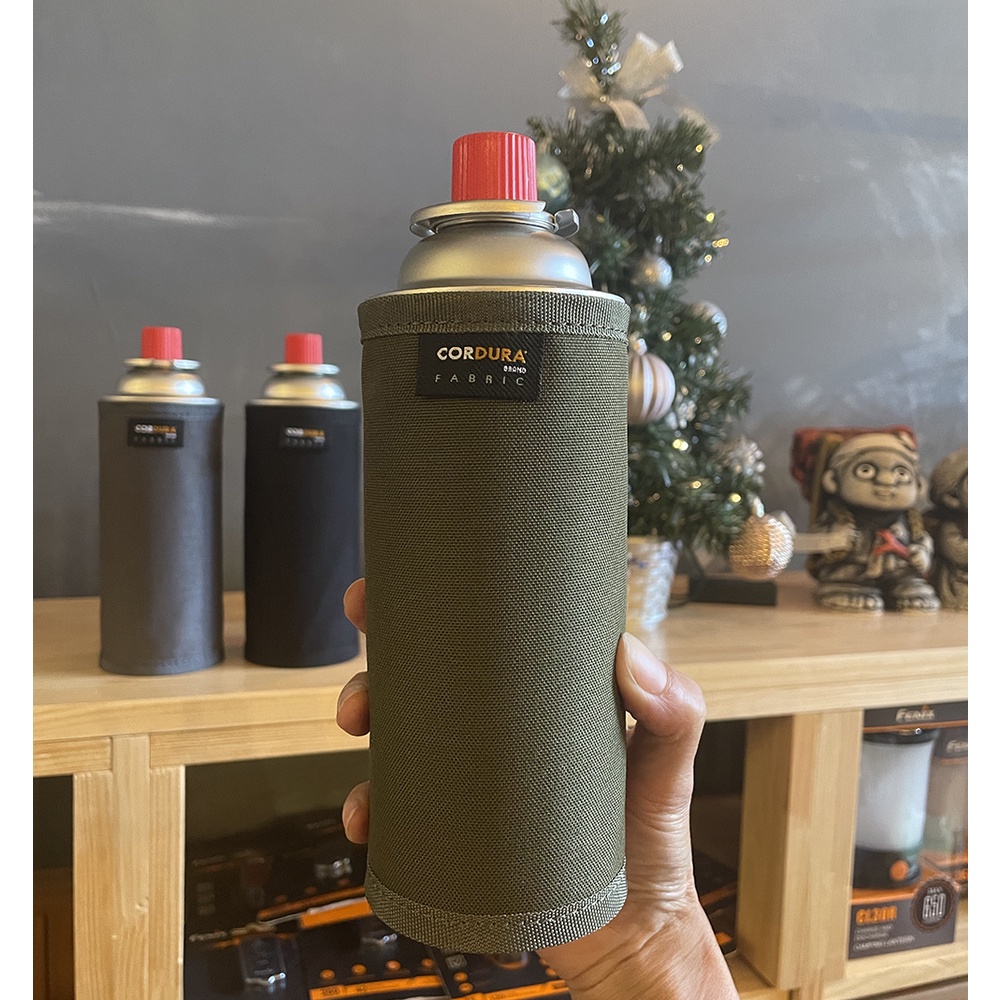Phụ kiện vỏ bọc bình gas bằng vải canvas dùng cho bình dài 250g