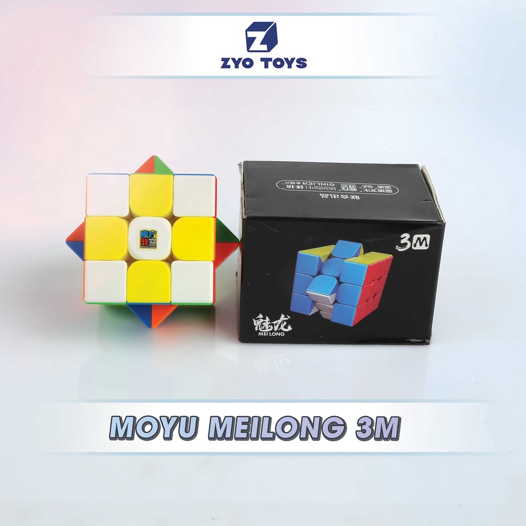 Rubik 3x3- MoYu Meilong 3M Stickerless - Khối Lập Phương 3 Tầng Có Nam Châm Cao Cấp - ZyO Toys