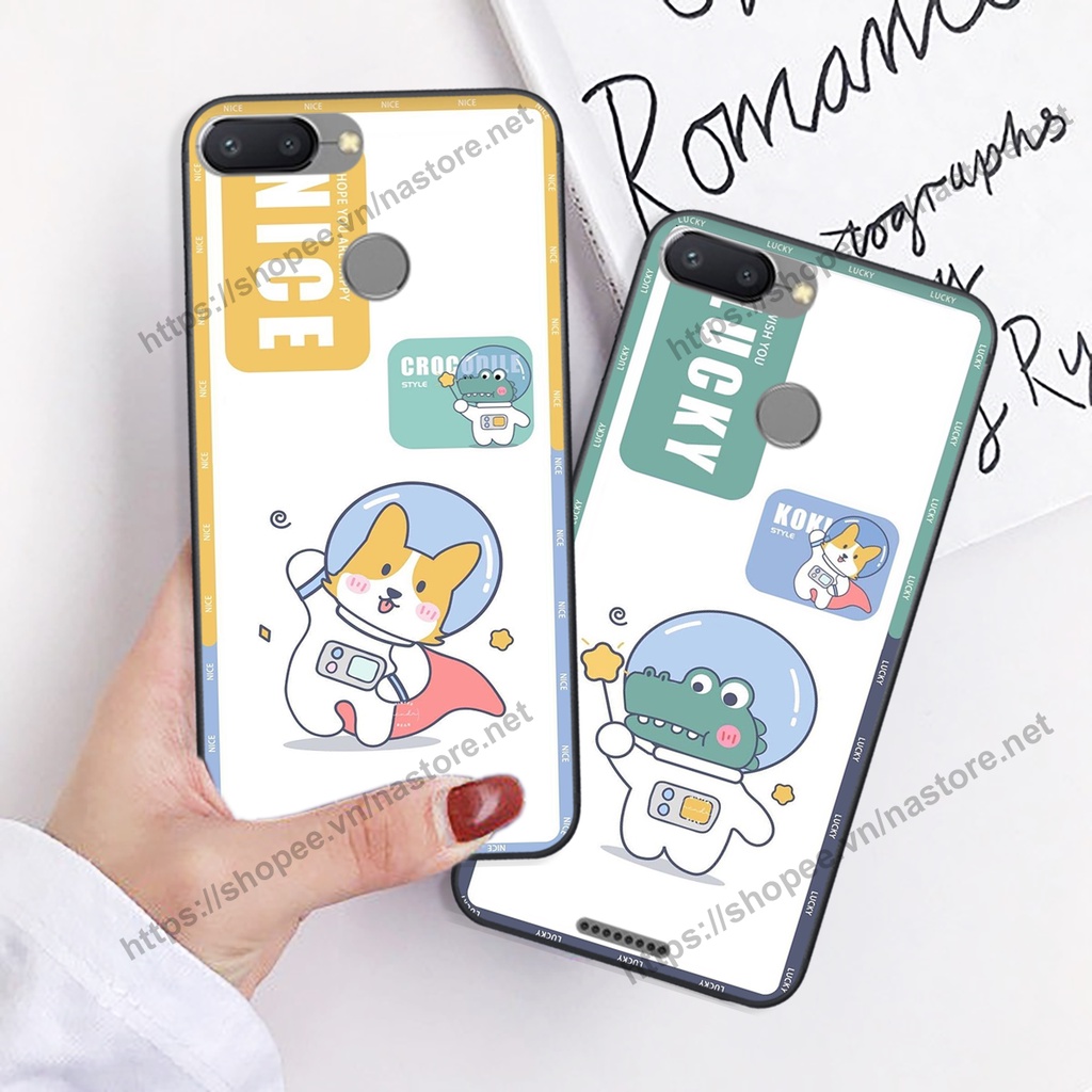 Ốp lưng Xiaomi Redmi 6 / Redmi 6A cute, phi hành gia cute 3d cute giá rẻ