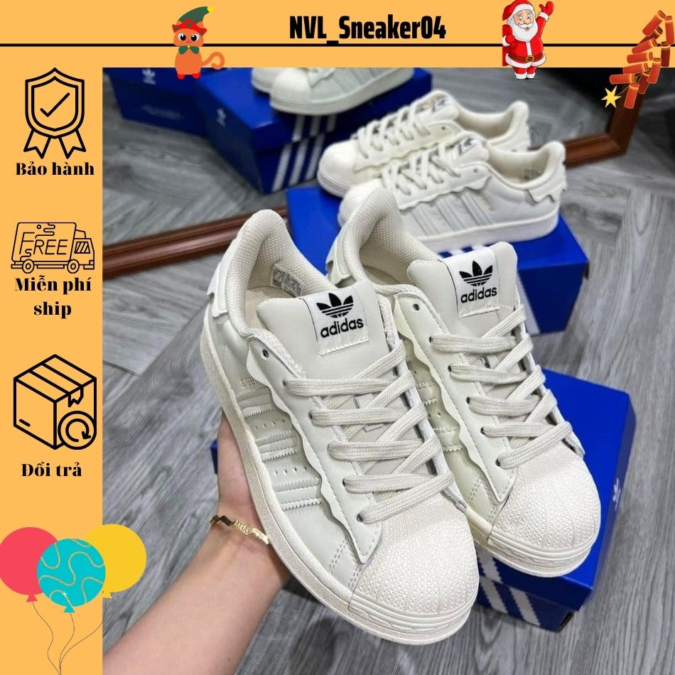 Giày _A.didas Supper Star, giày das mũi sò bản mới nhất S-Cấp Full Box Bill.
