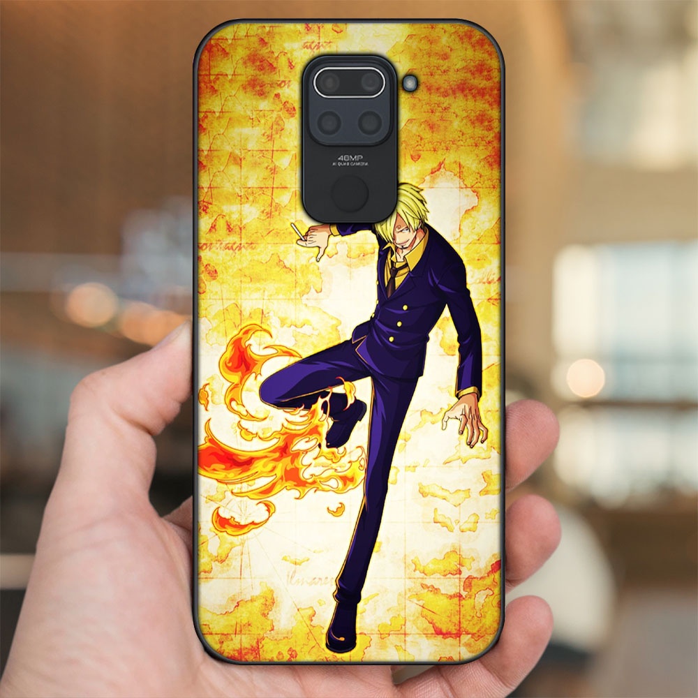 Ốp lưng Xiaomi Redmi Note 9 viền đen in hình Sanji One Piece Đảo Hải Tặc
