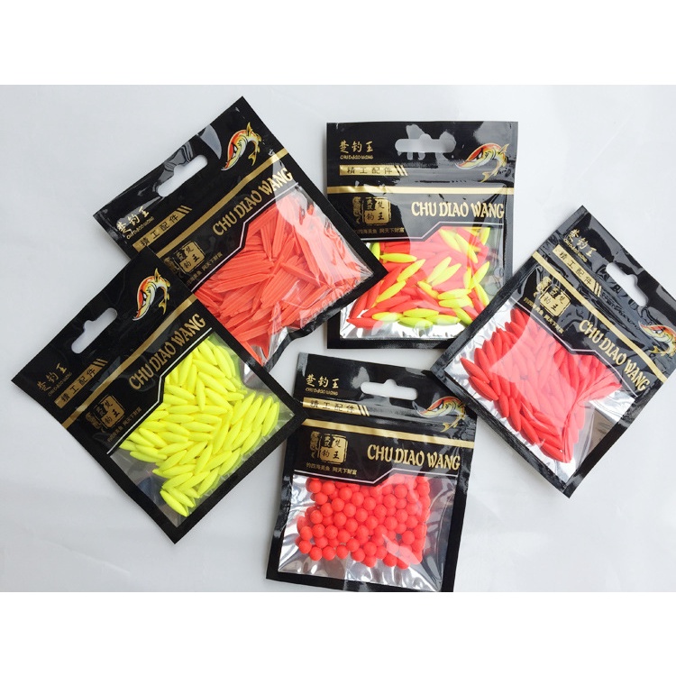 Gói 100 Chiếc Phụ Kiện Độ Tăm Phao Câu Đài Chất Liệu Xốp EVA